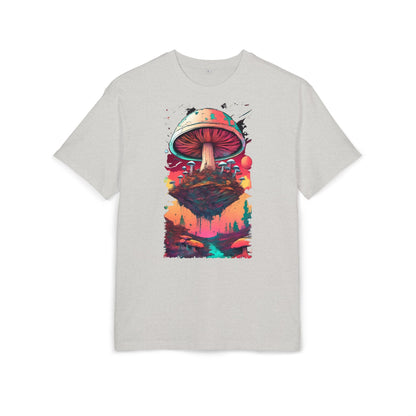 Psychedelic Mushroom Unisex Tee - Oversize Graphic T-Shirt for Festivals, Art Lovers, Gifts, and Casual Wear