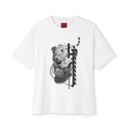 Gothic Skull Oversized Tee, Unisex Graphic T-Shirt, Edgy Streetwear Top, Alternative Fashion Apparel, Casual Wear for Events