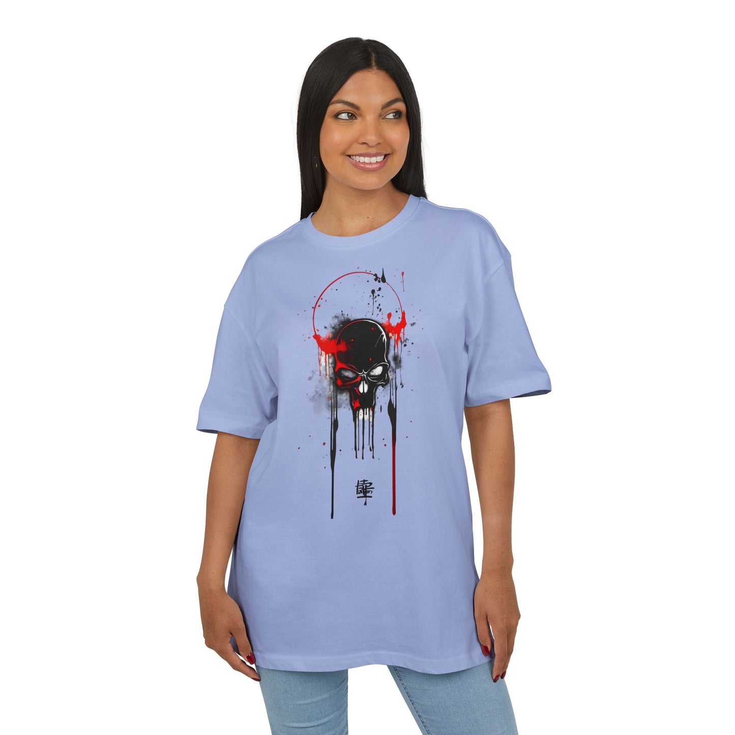 Edgy Oversized Graphic Tee, Cool Streetwear Shirt, Unisex Casual Wear, Unique Festival Apparel, Comfortable Everyday Outfit