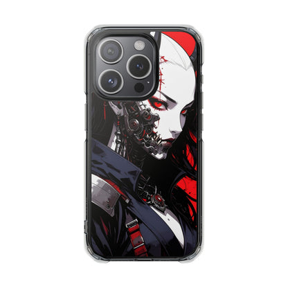 Magnetic Impact Phone Case, Anime Art Phone Cover, Goth Accessories for Her, Gift for Tech Lovers, Unique Phone Protection