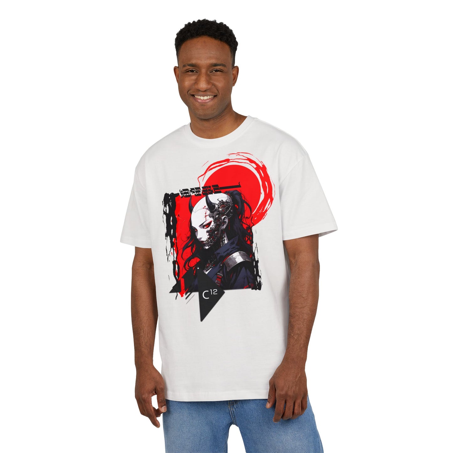 Unisex Graphic Oversized Tee with Artistic Design, Casual Streetwear, Unique Gift for Art Lovers and Gamers, Perfect for Everyday Wear