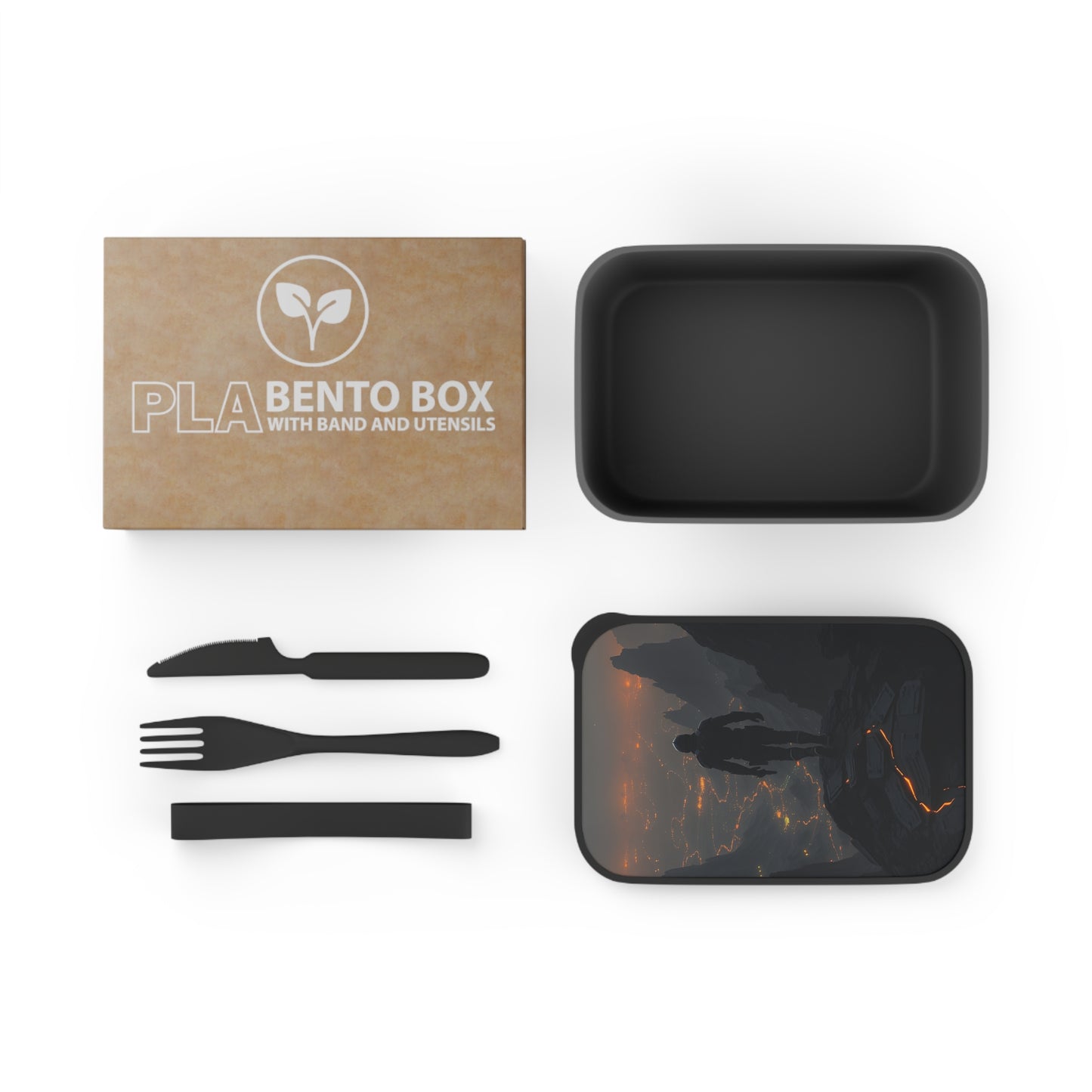 Adventure-Themed Bento Box, Portable Lunch Container, Ideal for Travel, Picnic, Camping, Outdoor Enthusiasts, Gift for Foodies