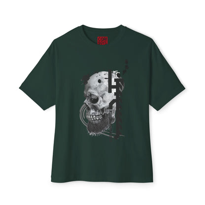 Gothic Skull Oversized Tee, Unisex Graphic T-Shirt, Edgy Streetwear Top, Alternative Fashion Apparel, Casual Wear for Events
