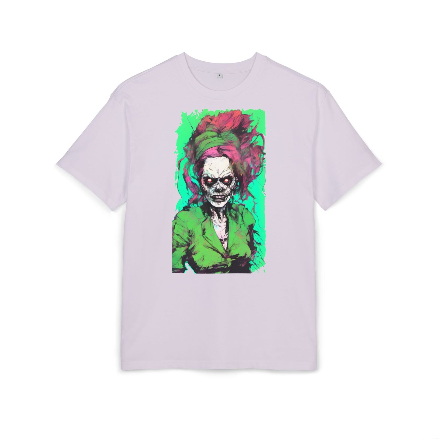 Vibrant Skull Art Oversize Tee, Unisex Graphic Tee, Edgy Streetwear Shirt, Perfect for Halloween, Gift for Art Lovers, Casual Comfort
