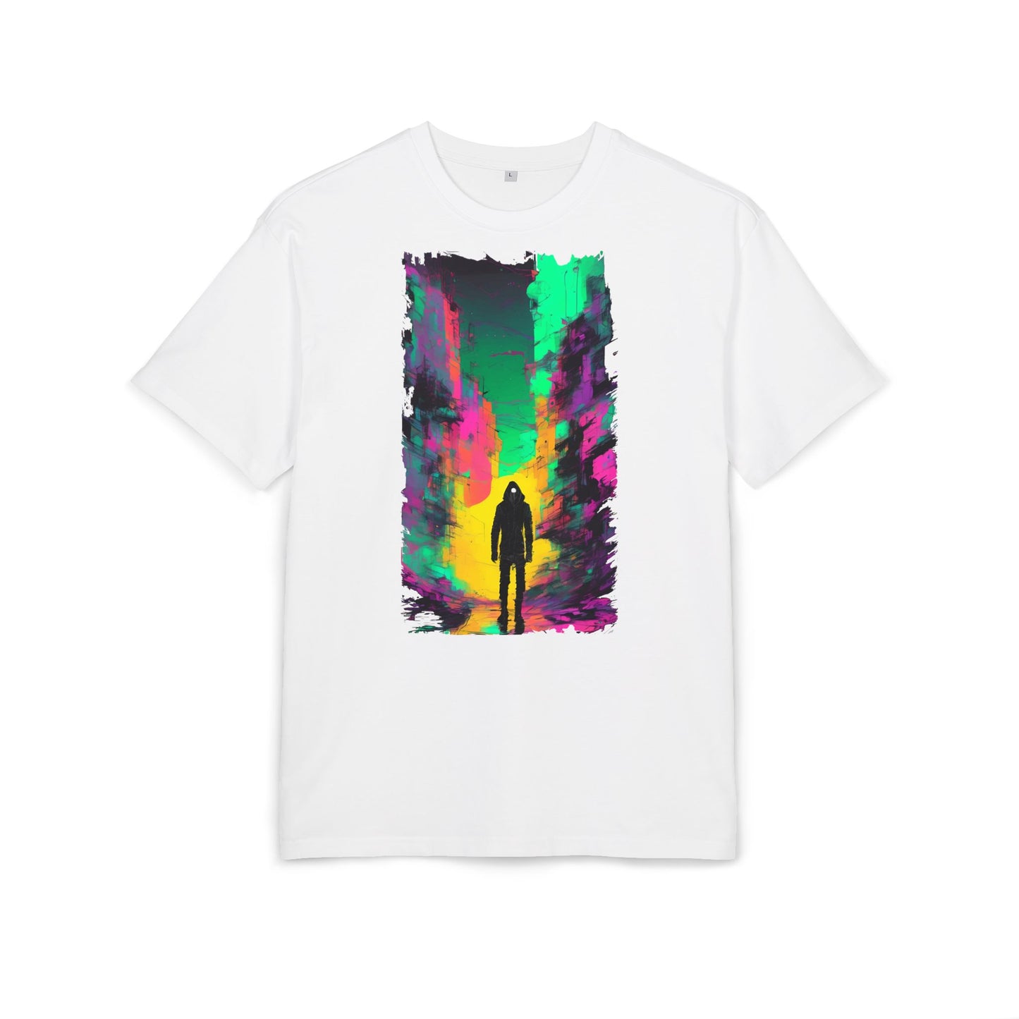 Vibrant Nature-Inspired Oversize Tee, Boho Graphic Tee, Unisex T-Shirt for Adventurers, Colorful Casual Wear, Nature Lover Gift