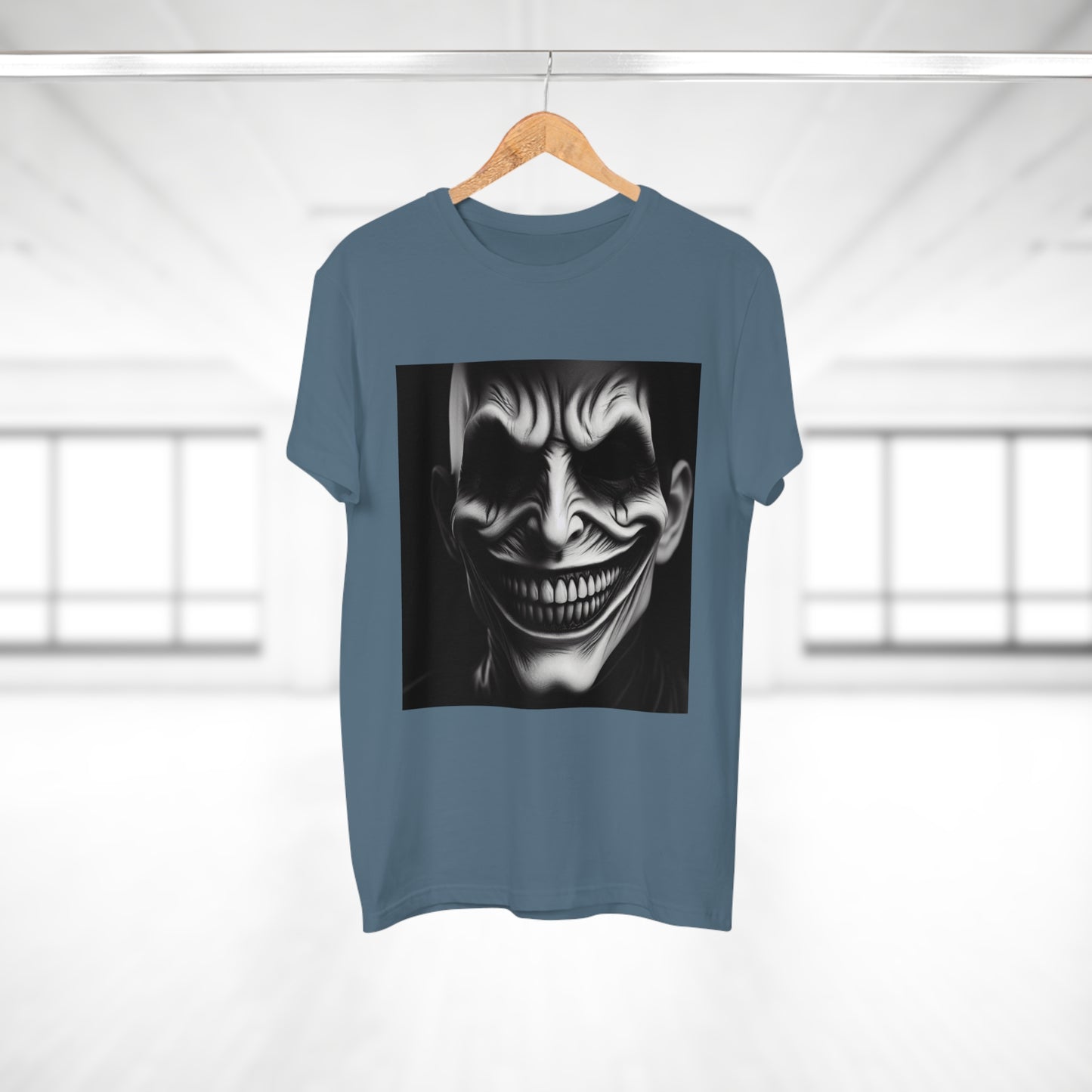 Creepy Clown Unisex T-Shirt - Unisex Graphic Tee for Halloween, Horror Fans, Costume Party, Unique Gift Idea, Spooky Apparel