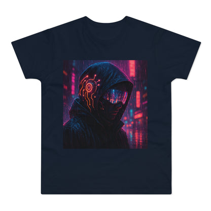 Cyberpunk Graphic Tee for Men & Women, Futuristic Streetwear, Perfect Gift for Gamers, Casual Wear for Tech Enthusiasts, Urban Style T-Shirt