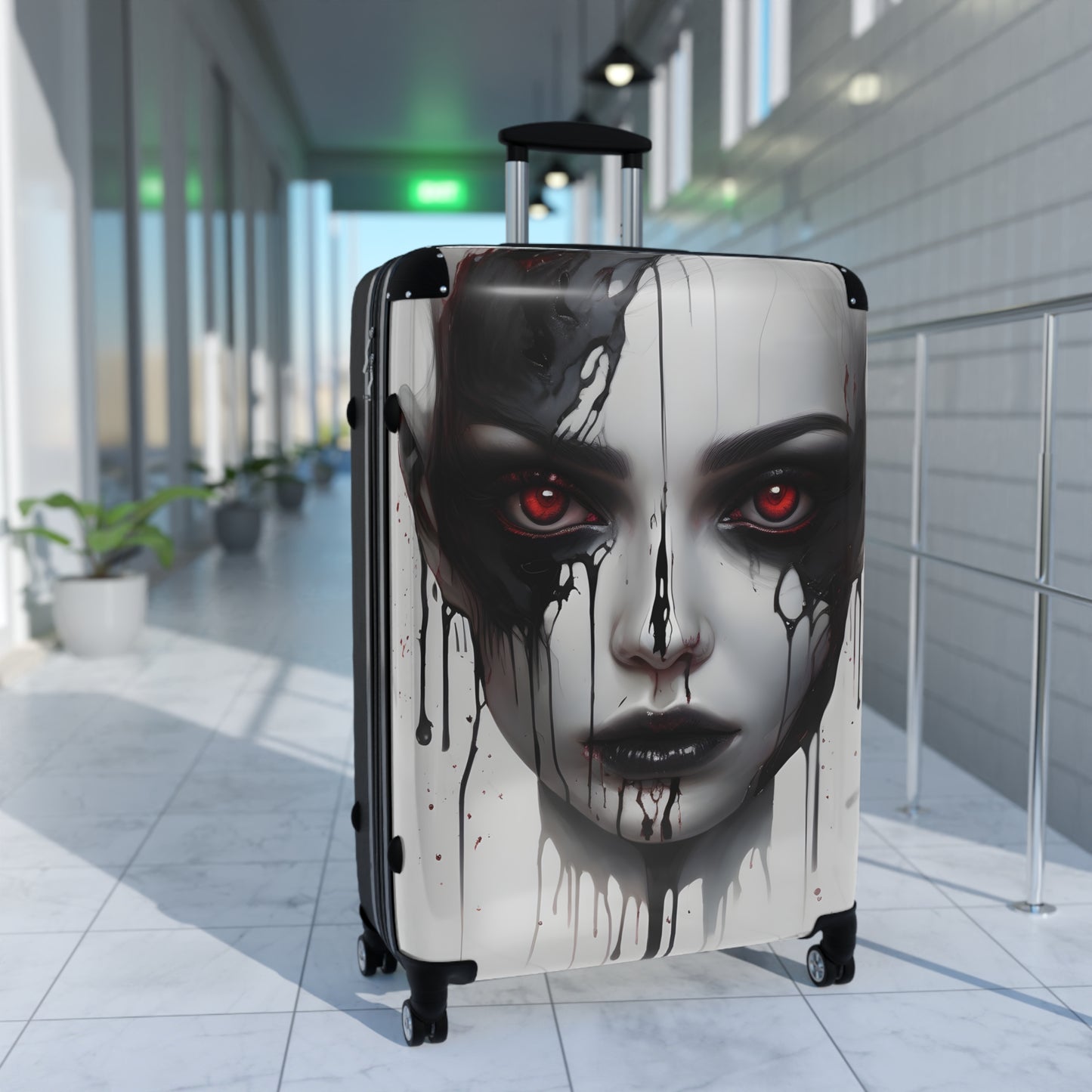 Travel Suitcase - Stylish Dystopian Dark Design for Adventurers