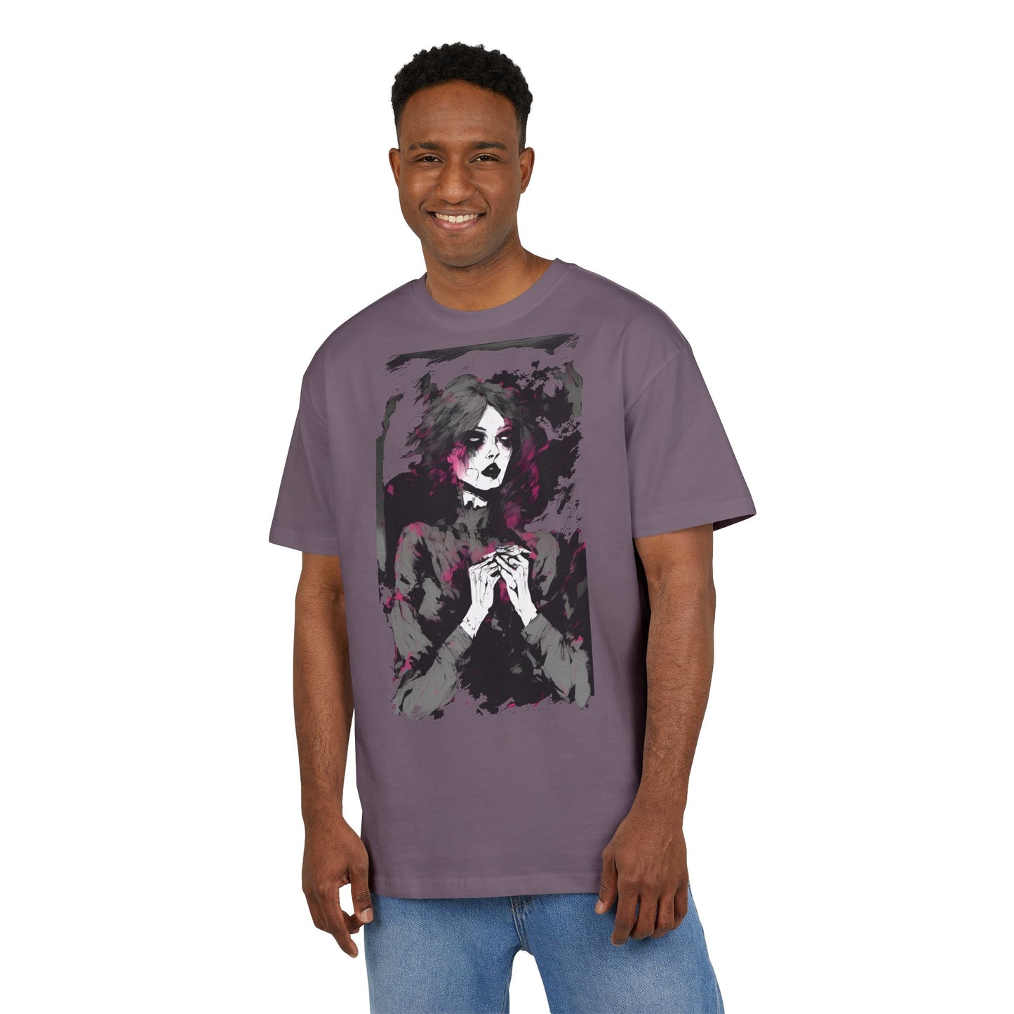 Artistic Oversize Tee | Unisex Tee with Unique Design, Casual Wear, Graphic Shirt, Gift for Art Lovers, Statement T-Shirt
