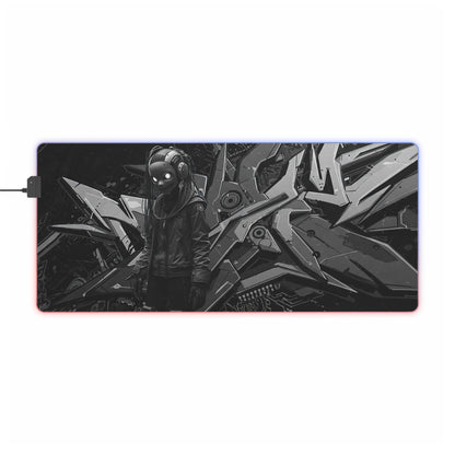 LED Gamer Mouse Pad with Futuristic Design - Perfect for Gaming Setup