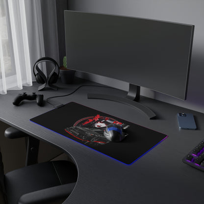 LED Gaming Mouse Pad - Stylish Desk Accessory for Gamers, RGB Lighting, Battle Station Decor, Gaming Setup, Gift for Gamers