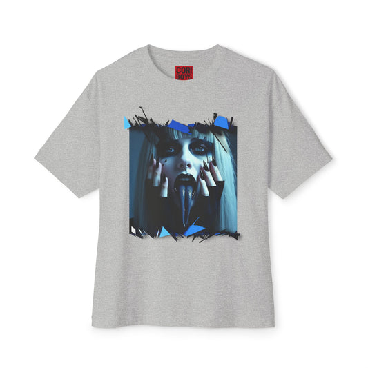 Edgy Oversized Tee - Unisex Graphic Shirt, Streetwear Fashion, Unique Gift for Him/Her, Casual or Trendy Look, Art Enthusiast Apparel