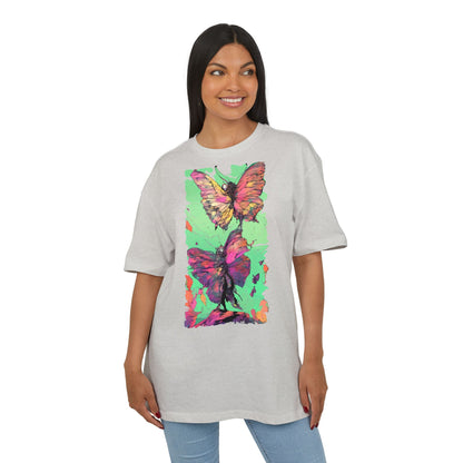 Colorful Butterfly Oversized Tee | Boho Style Tee, Spring Fashion, Nature Lover Gift, Festival Wear, Unique Graphic Shirt