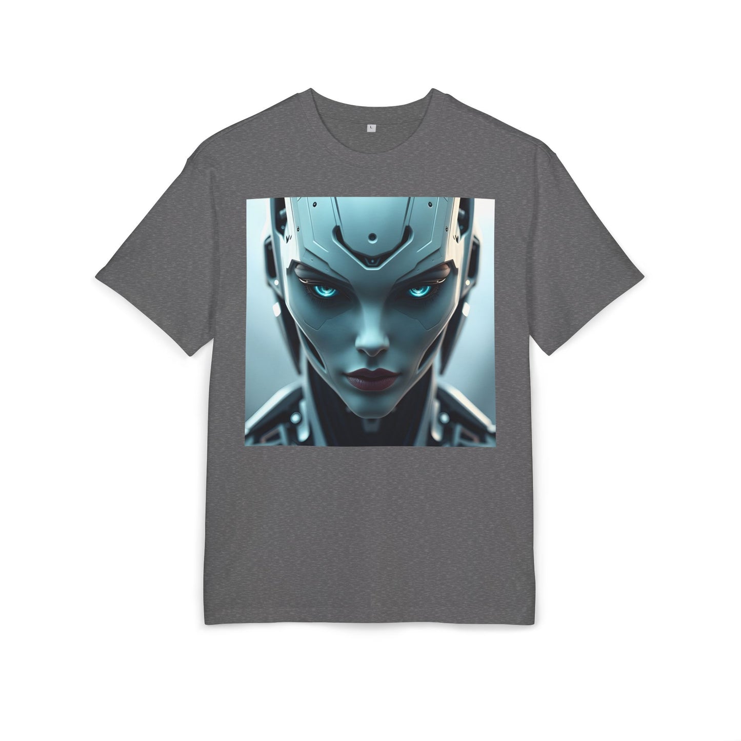 Futuristic Robot Oversize Tee, Cyberpunk Fashion, Unisex Graphic T-Shirt, Tech-Inspired Apparel, Unique Gift for Geeks