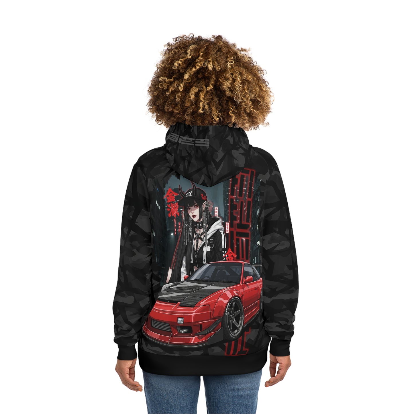 Stylish Graphic Hoodie for Trendsetters, Retro Car Design, Cool Streetwear, Perfect Gift for Car Enthusiasts, Unique AOP Fashion Hoodie