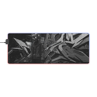LED Gamer Mouse Pad with Futuristic Design - Perfect for Gaming Setup