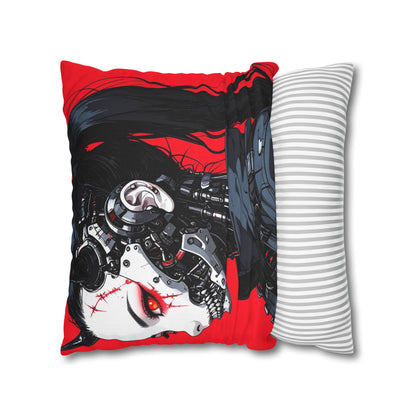 Futuristic Cyberpunk Pillowcase, Cozy Decor, Perfect for Gaming Rooms, Gifts for Tech Lovers, Stylish Home Accessories