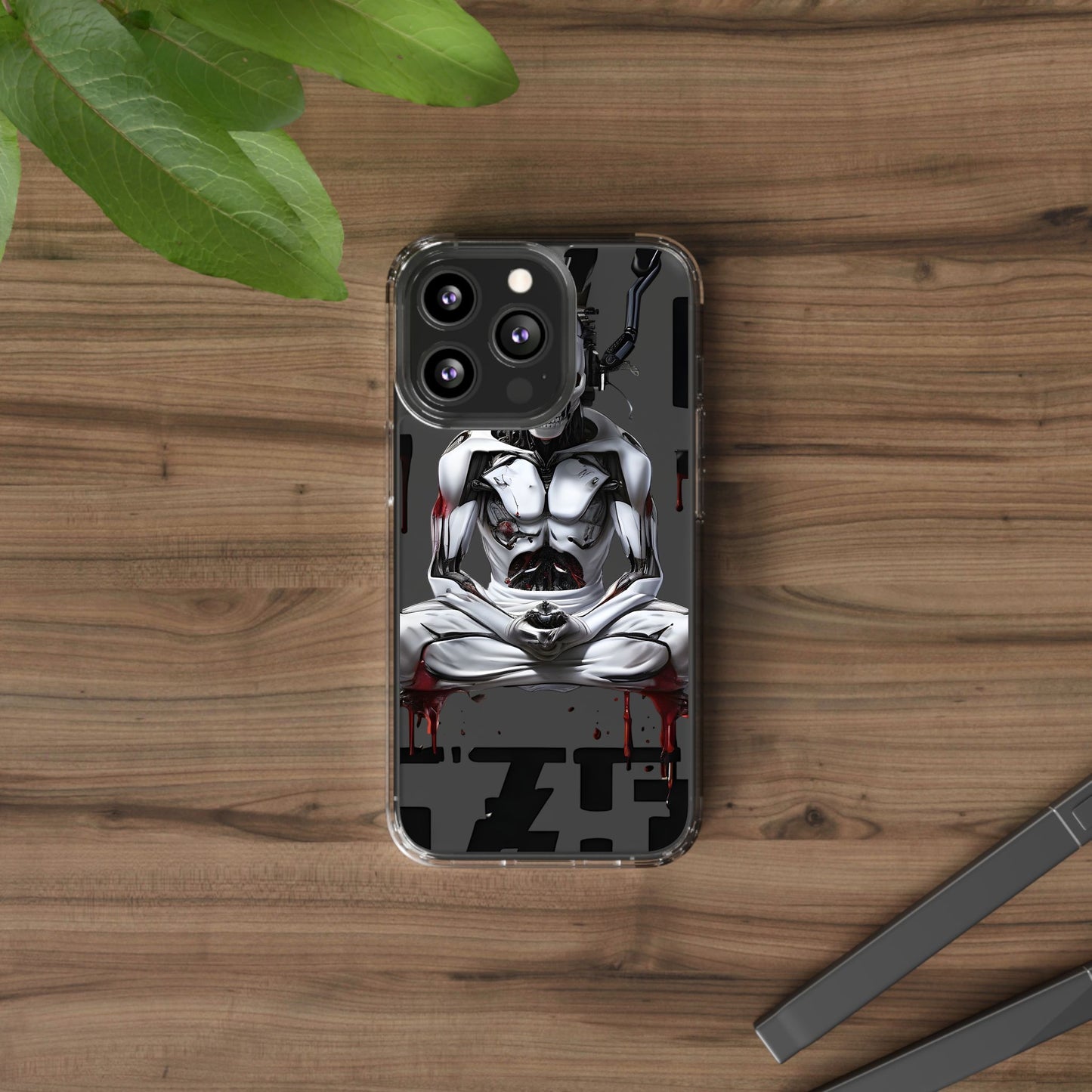 Clear Phone Cases with Cyber Design