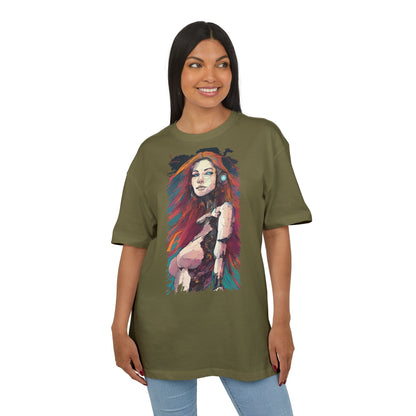 Artistic Oversize Tee - Vibrant Graphic Shirt, Casual Streetwear, Unique Gift for Art Lovers, Everyday Wear, Graphic Tee