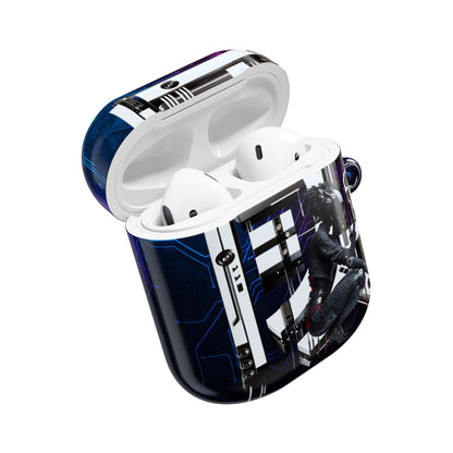 Futuristic AirPod Cases, Tech Accessory, Wireless Earbud Holder, Gift for Tech Lovers, Stylish Protector, Unique Design