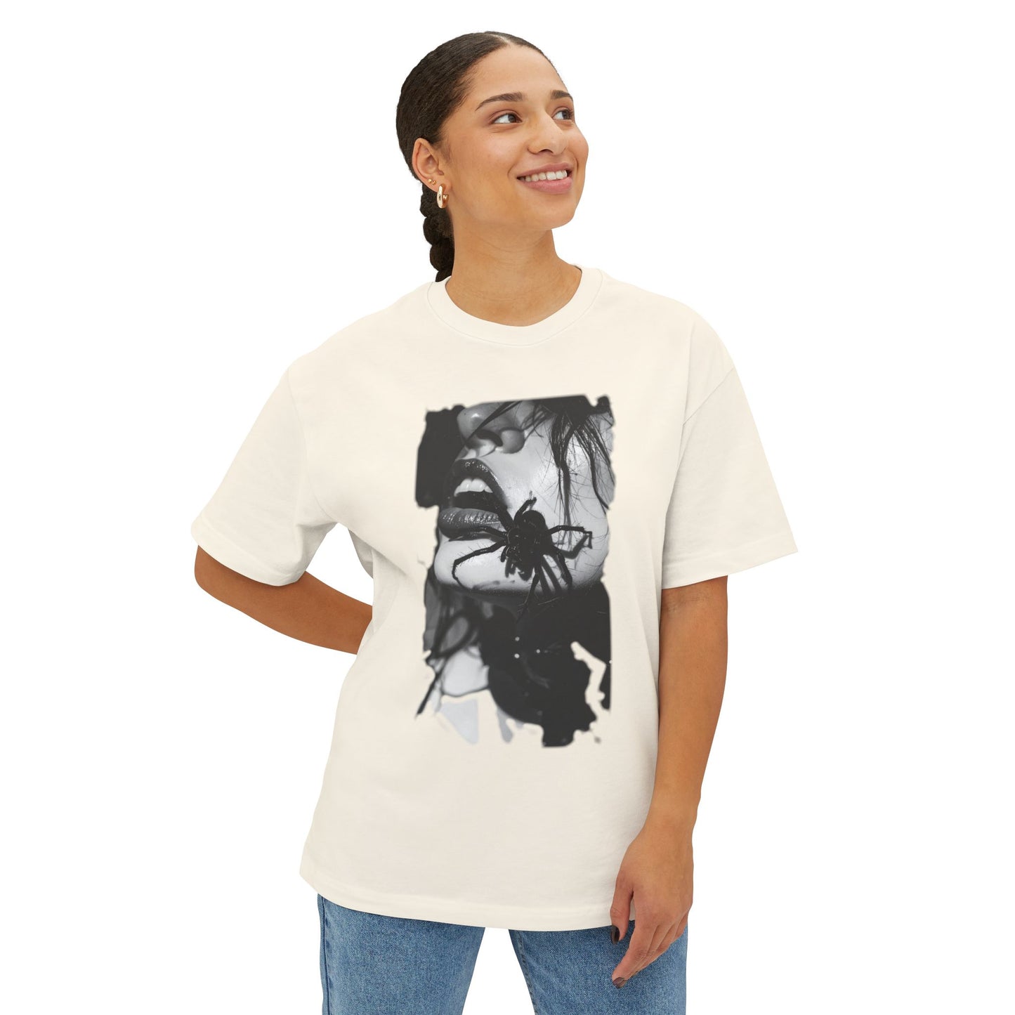 Edgy Art Graphic Tee, Unisex Oversized Shirt, Alternative Fashion, Streetwear Style, Gift for Art Lovers