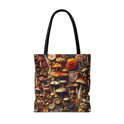 Mushroom Print Tote Bag - Eco-Friendly, Stylish, Nature-Inspired, Perfect for Gifting, Everyday Use, Farmers Market, Bohemian Vibe