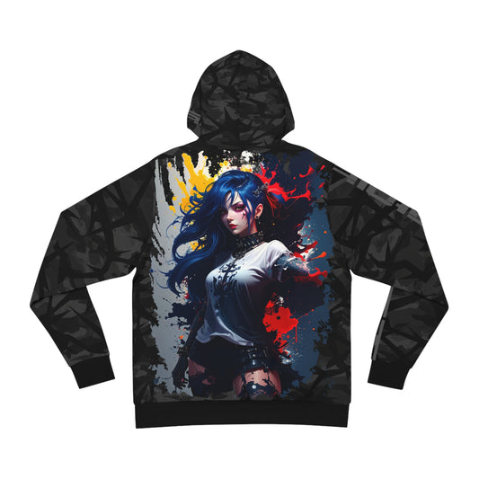 Stylish Graphic Hoodie for Trendsetters, Unique Print Pullover, Cozy Gift for Her, Streetwear Fashion, Casual Layering Piece