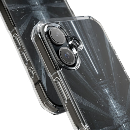 Sci-Fi Phone Case with Magnetic Clear Impact Design, Futuristic Cell Phone Cover, Unique Gifts for Tech Lovers, Holiday Present