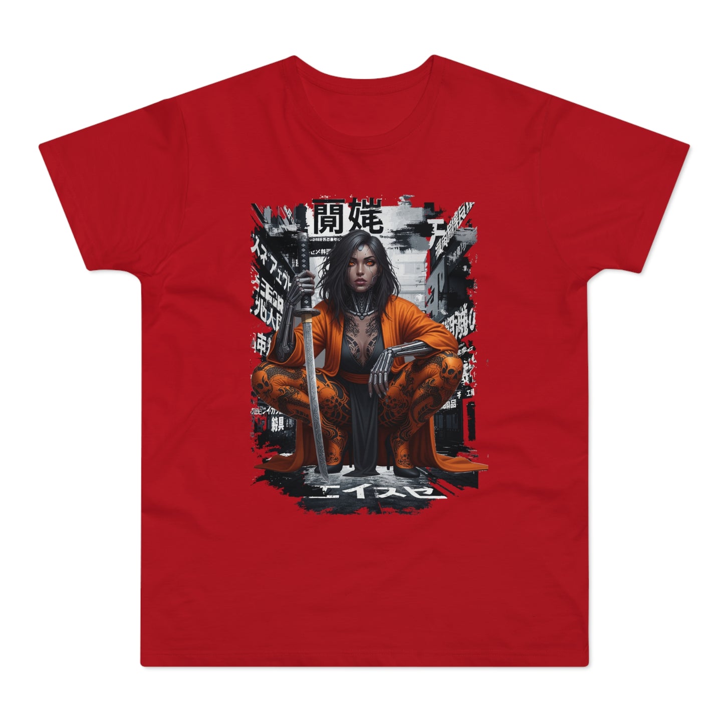 Urban Samurai Unisex T-shirt, Graphic Tee for Anime Fans, Streetwear Fashion, Unique Gift for Birthdays, Casual Wear