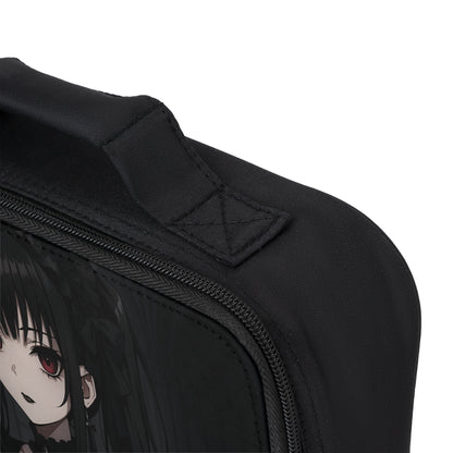 Gothic Aesthetic Lunch Bag, Unique Black Lunch Cooler, Anime-Inspired Lunch Tote, Insulated Lunch Box, Perfect for School & Work