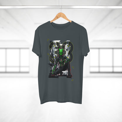 Cyberpunk Graphic Tee, Futuristic T-Shirt, Unisex Casual Wear, Unique Gift for Gamers, Trendy Streetwear, Sci-Fi Clothing