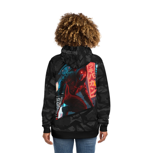 Futuristic Streetwear Hoodie, Urban Fashion, Cyberpunk Aesthetic, Stylish Outerwear for Youth, Gift for Gamers, Cool Graphic Sweatshirt