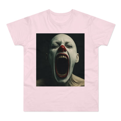 Creepy Clown Graphic T-Shirt, Scary Shirt for Halloween, Horror Movie Fans, Unique Gift for Him, Unisex Casual Wear