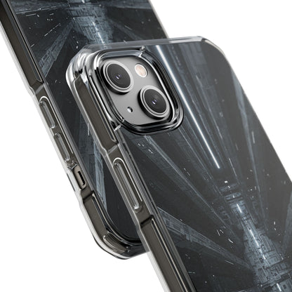 Sci-Fi Phone Case with Magnetic Clear Impact Design, Futuristic Cell Phone Cover, Unique Gifts for Tech Lovers, Holiday Present