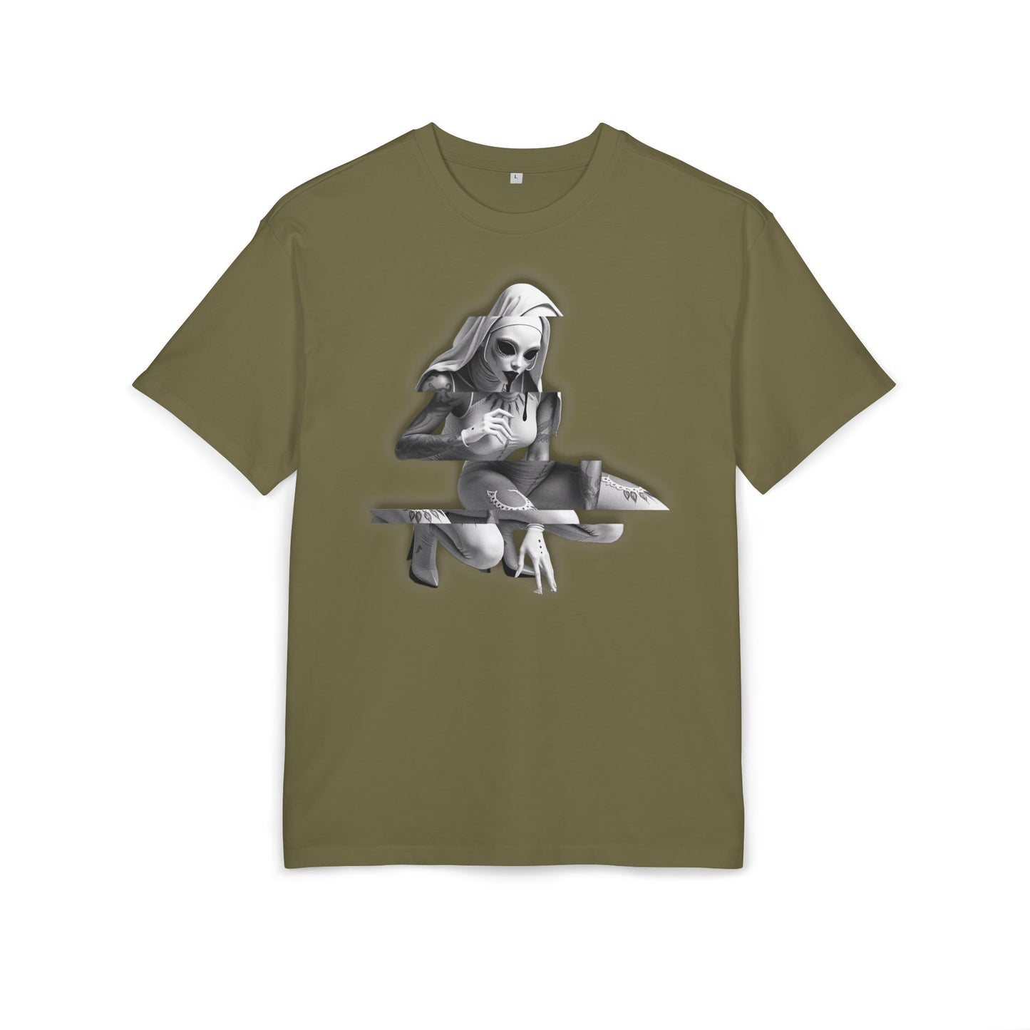 Unisex Heavy Oversize Tee with Horror Design