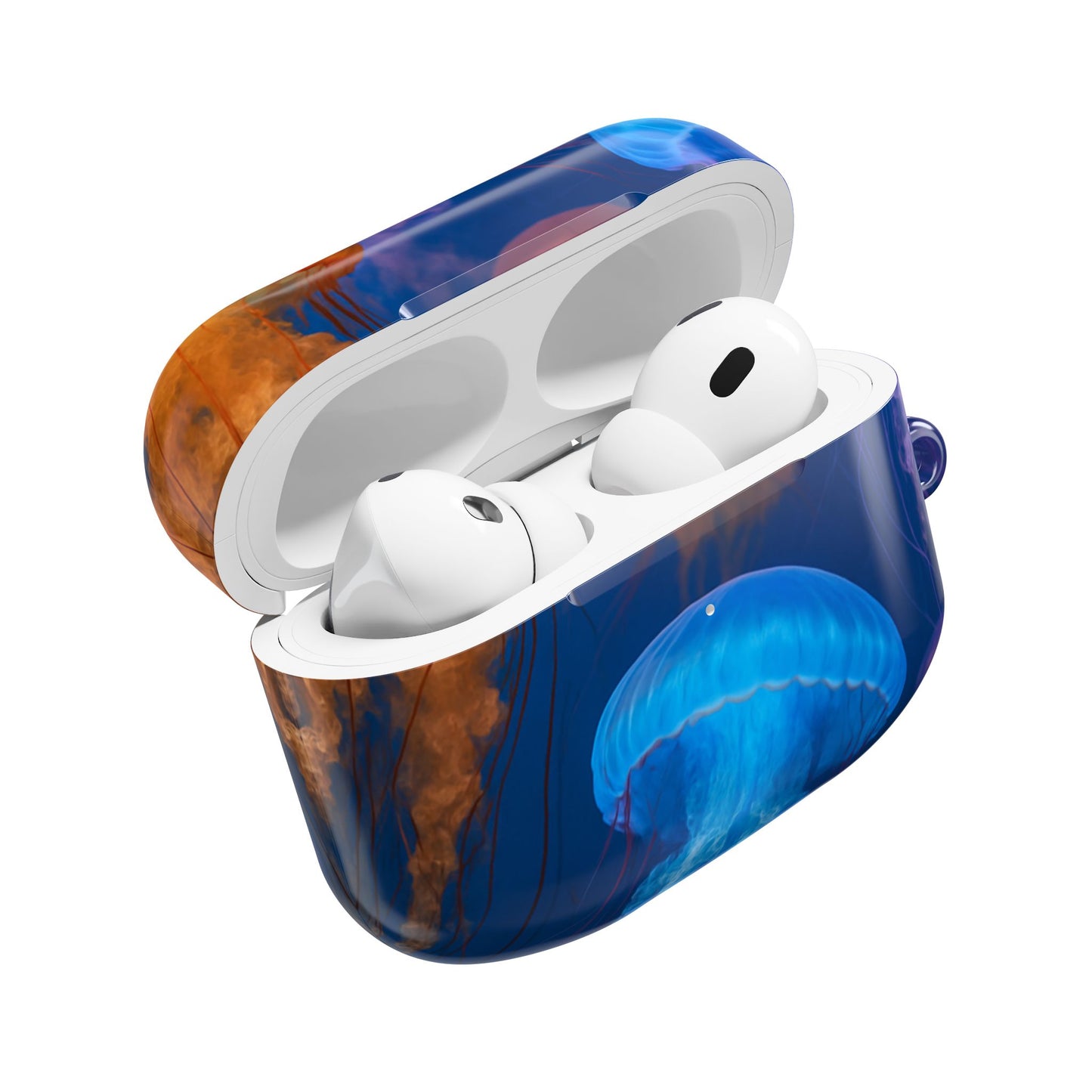 Vibrant Jellyfish AirPod Case, Ocean-Themed Accessory, Colorful AirPod Cover, Unique Gift for Ocean Lovers, Underwater Aesthetic