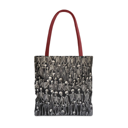Gothic Skeleton Tote Bag | Spooky Shopping Bag | Halloween Accessory | Unique Gift for Dark Aesthetic Lovers