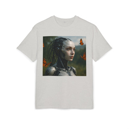 Futuristic Robot Graphic Tee, Oversize T-Shirt, Unisex Relaxed Fit Shirt, Casual Wear, Gift for Tech Lovers