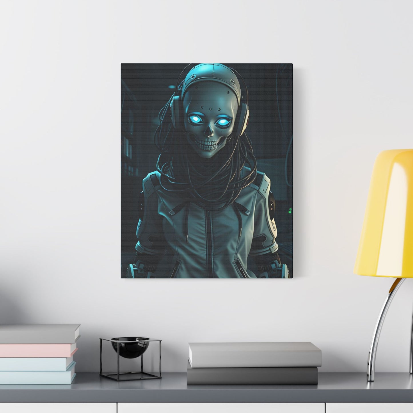 Futuristic Canvas Art, Wall Decor, Sci-Fi Home Accent, Unique Gift for Tech Lovers, Robot Themed Artwork
