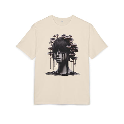 Mystical Mushroom Graphic Unisex Heavy Oversize Tee