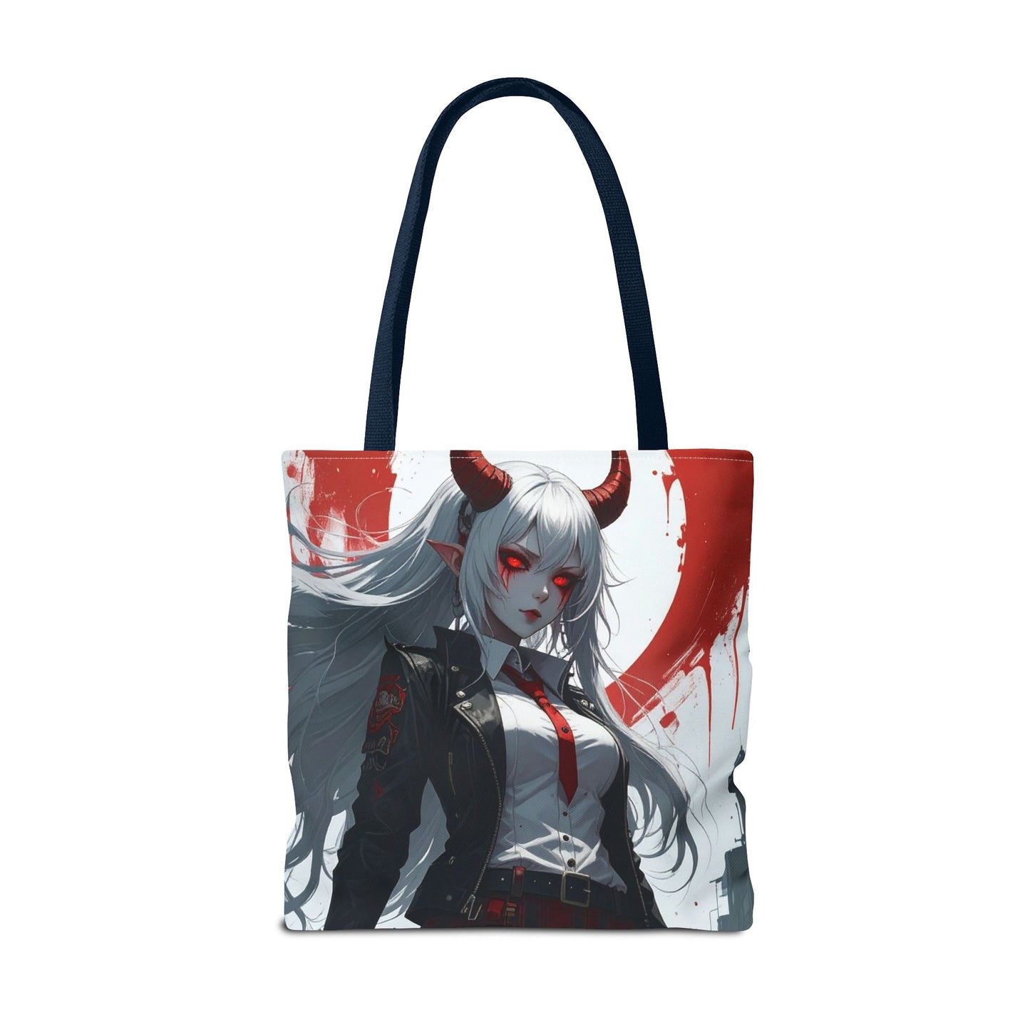 Gothic Anime Tote Bag | Stylish AOP Design | Perfect for Shopping, Gifts, Casual Use, Halloween, Cosplay
