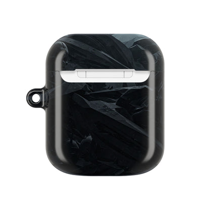 Edgy AirPod Case for Teens, Stylish Headphone Cover, Trendy Tech Accessory, Perfect for Gift Giving, Black Minimalist Design