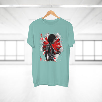 Cyber Samurai Graphic T-Shirt, Unisex Graphic Tee, Anime Shirt, Japanese Art T-Shirt, Gift for Nerds, Cosplay Apparel