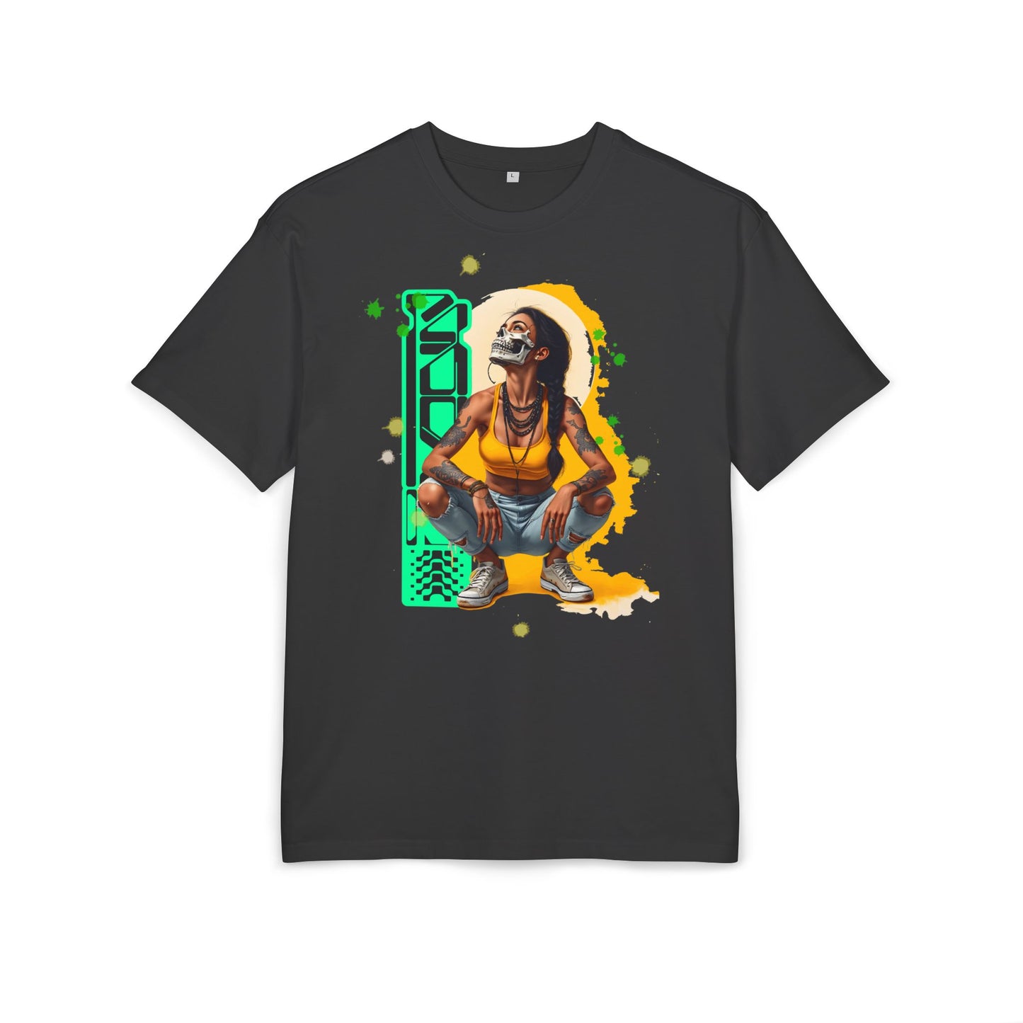 Vibrant Artistic Oversize Tee, Unisex Graphic Tee, Streetwear Fashion, Cool Casual Wear, Unique Art Inspired Shirt