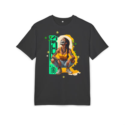 Vibrant Artistic Oversize Tee, Unisex Graphic Tee, Streetwear Fashion, Cool Casual Wear, Unique Art Inspired Shirt