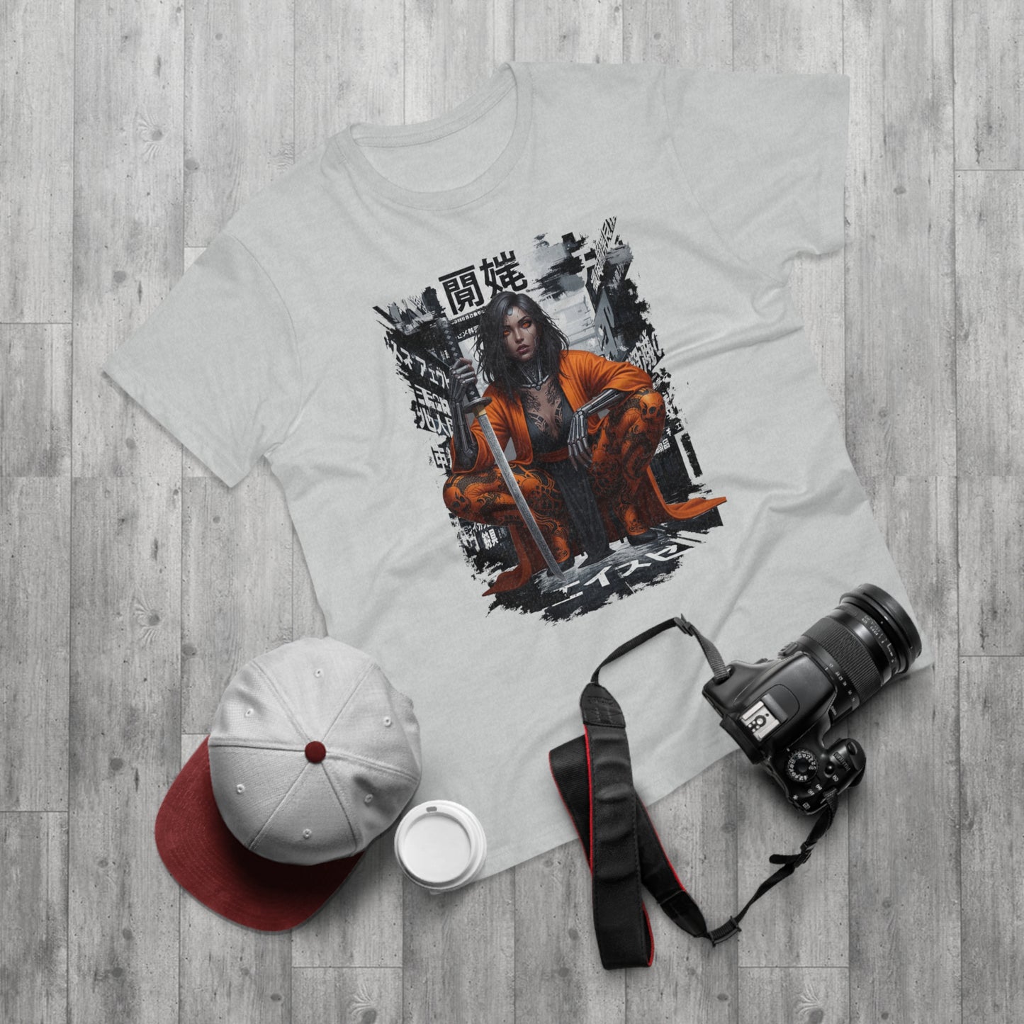 Urban Samurai Unisex T-shirt, Graphic Tee for Anime Fans, Streetwear Fashion, Unique Gift for Birthdays, Casual Wear