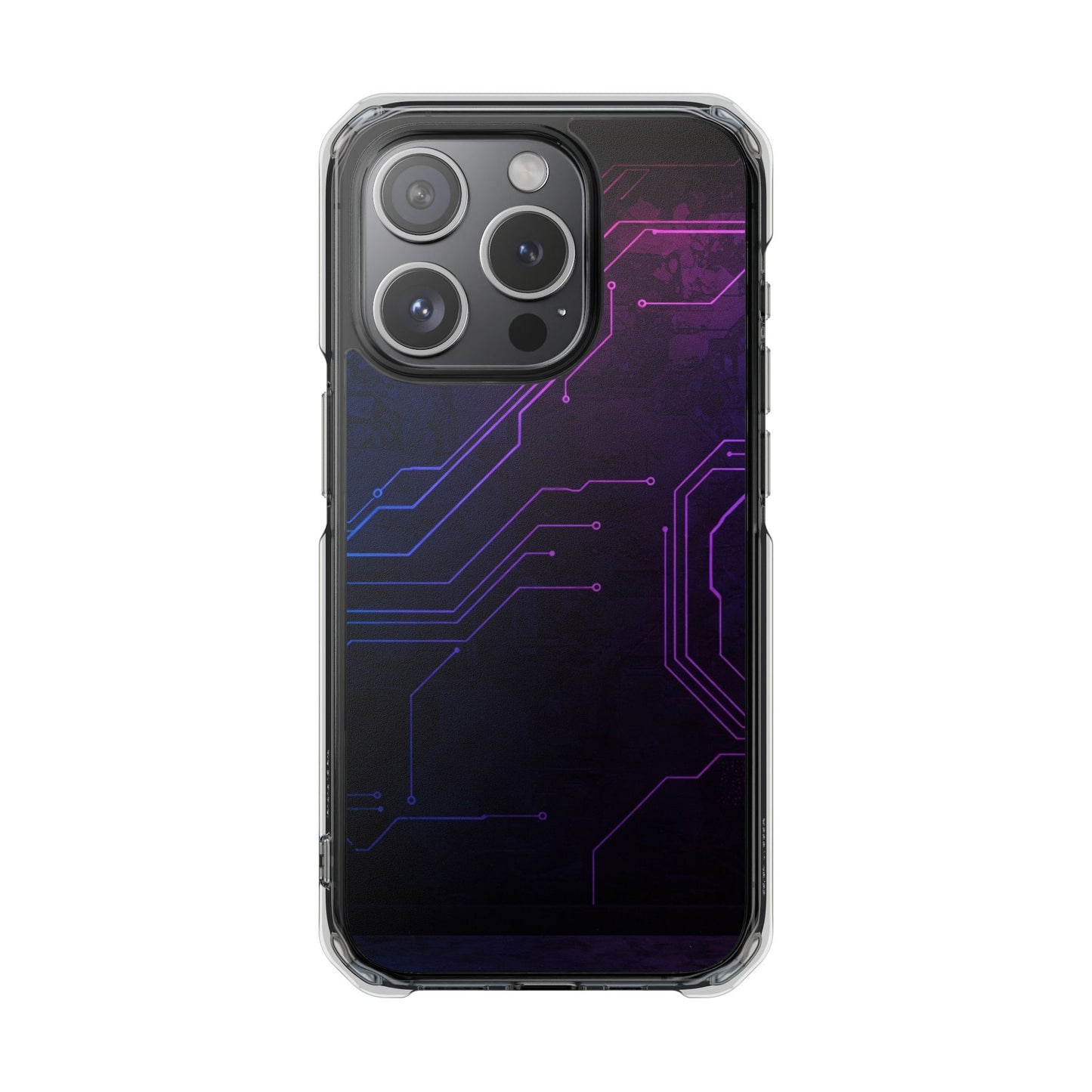 Magnetic Clear Phone Case - Tech-Inspired Design for Gamers, Stylish Protection, Gift for Tech Lovers, Phone Accessories, Customizable Case