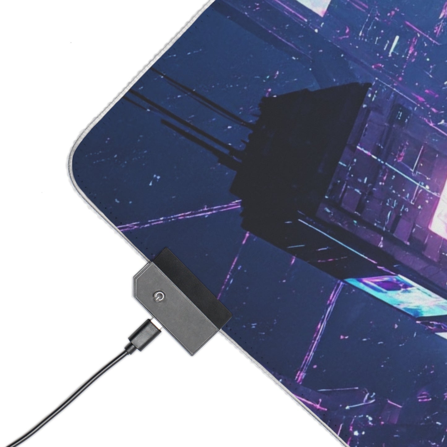 LED Cyberpunk Gaming Mouse Pad - Futuristic Glow, Desk Accessory for Gamers, Perfect for Birthdays, Gaming Setup, Home Office