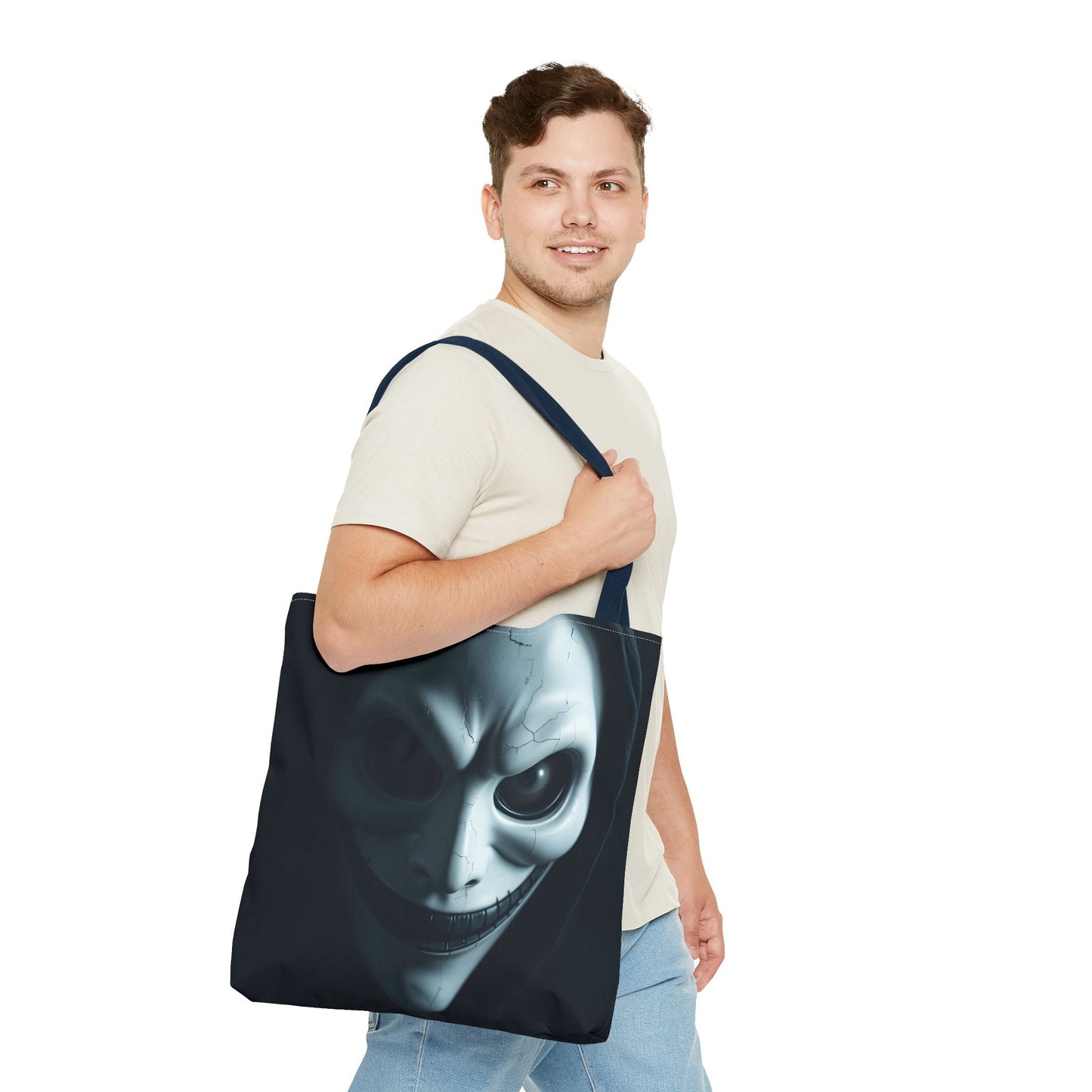 Spooky Character Tote Bag | Halloween Accessory, Trick or Treat Bag, Eco-Friendly Shopper, Gift for Fans, Unique Design