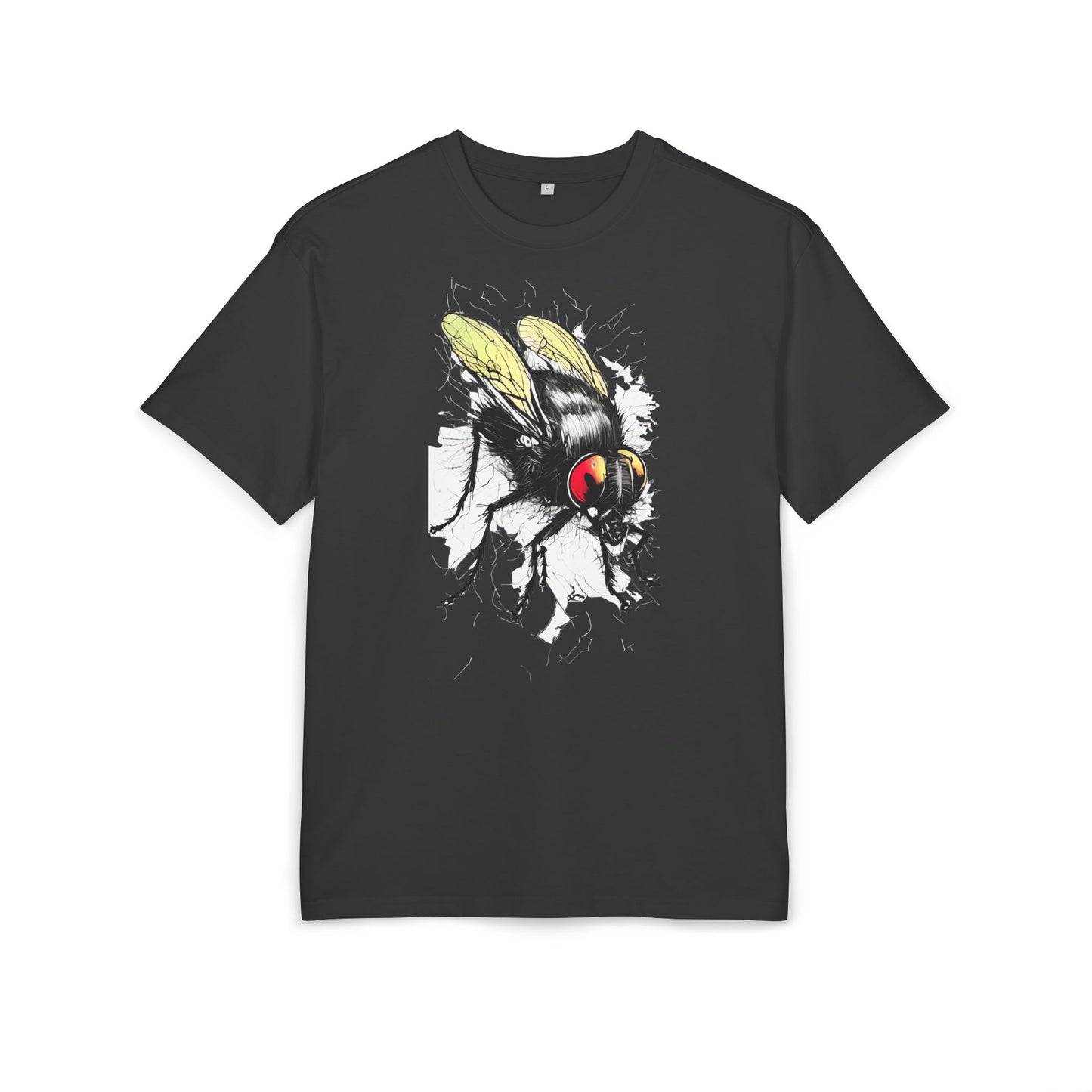 Bee-Inspired Unisex Heavy Oversize Tee, Casual Wear, Graphic T-Shirt, Gift for Nature Lovers, Summer Style, Eco-Friendly Fashion